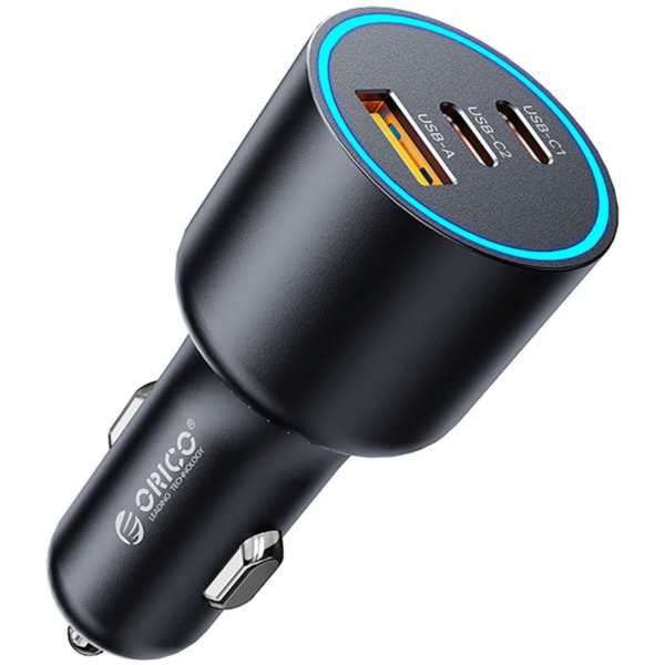 Orico HyperDrive 165W autonabíječka USB-A + 2x USB-C - černá