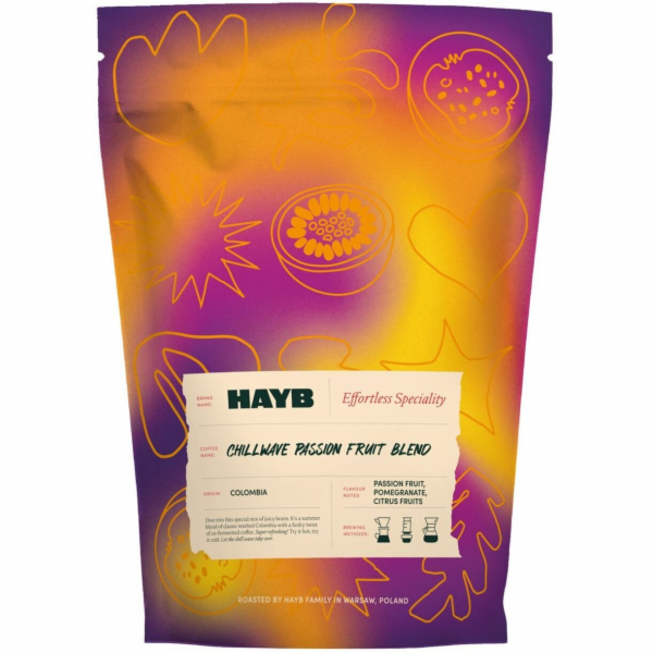 HAYB Chillwave směs kávových zrn s příchutí mučenky 250 g