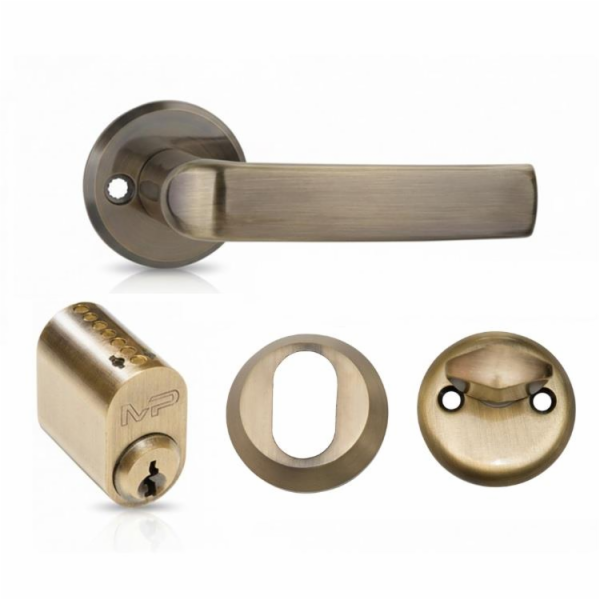 Dveřní klika, venkovní MP MRO-06-35A AB sada, bronz