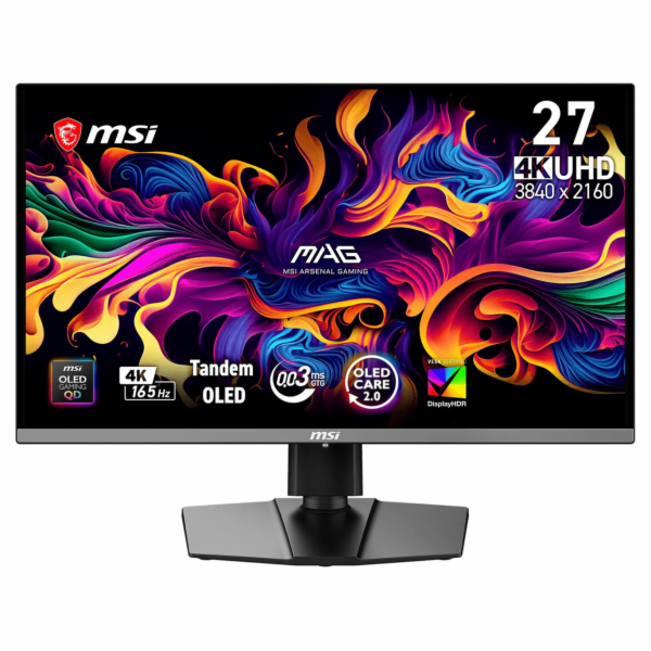 MSI MAG/272UP QD-OLED E16/26,5"/QD-OLED/4K UHD/165Hz/0,03...