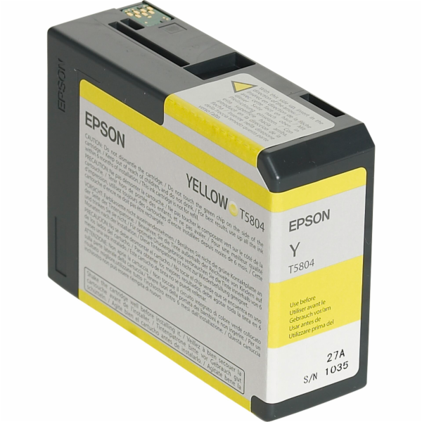 Epson cartridge zluta  T 580  80 ml              T 5804