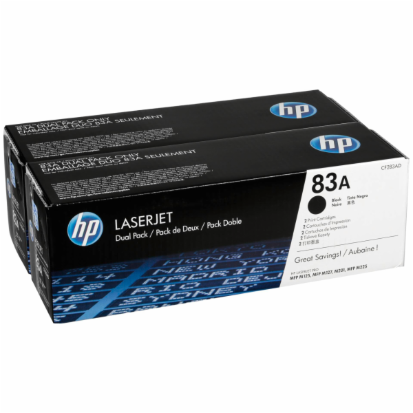 HP toner CF283AD č. 83A (2x černý)