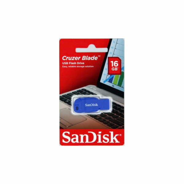 SanDisk Flash Disk 16GB Cruzer Blade, USB 2.0, modrá 4501...