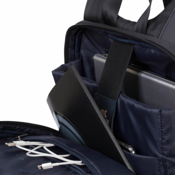 Batoh RivaCase 8125 14" black, ruksak 14 cerna Elegant