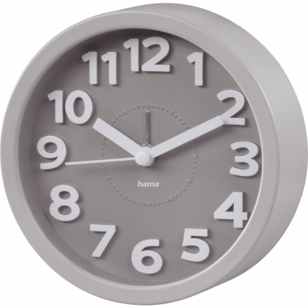 Hama Alarm Clock Retro, round Taupe, silent             1...