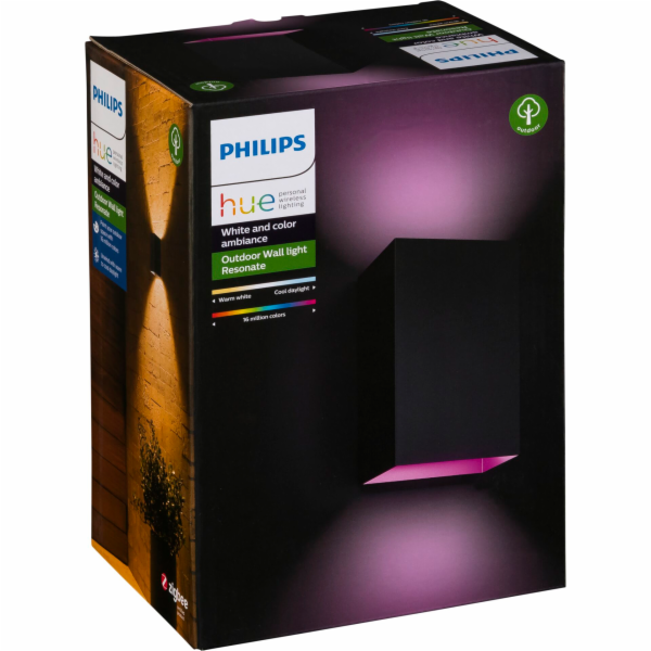 Philips Hue Resonate white color LED wall light black