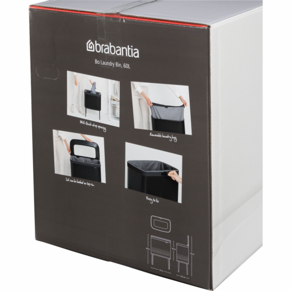 Brabantia Bo kos na prádlo 60 L cerný