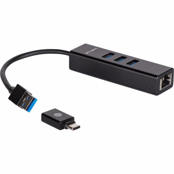 ICY BOX IB-HUB1419-LAN, USB-Hub 60844