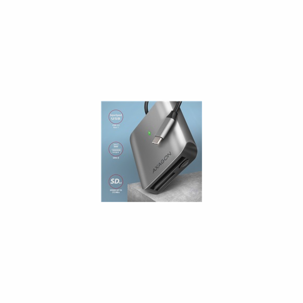 AXAGON CRE-S3C, USB-C 3.2 Gen 1 - SUPERSPEED čtečka karet...