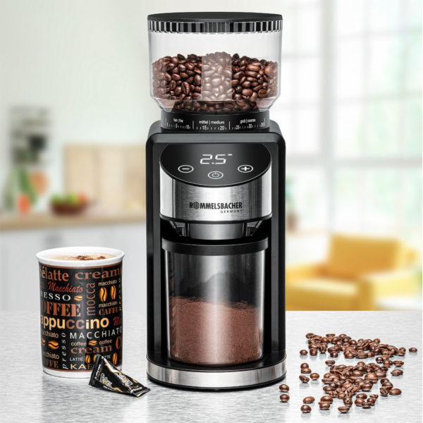 Rommelsbacher Kaffeemühle EKM 400 (schwarz/silber, 200 Watt)