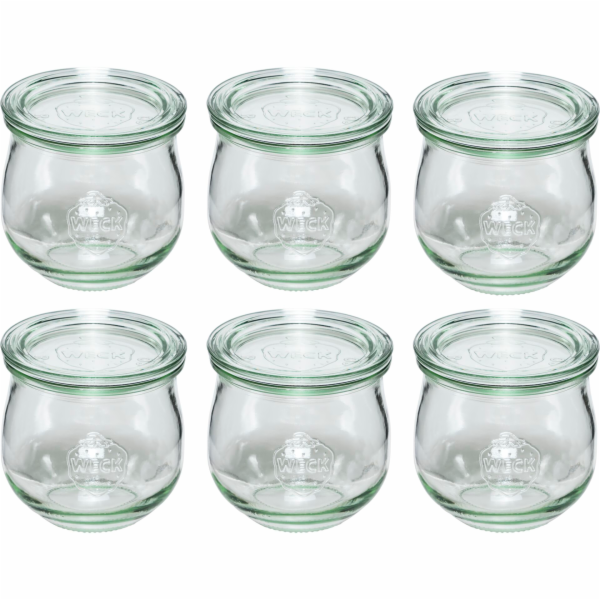 WECK Tulpen sklen.nádobky 370ml  6x