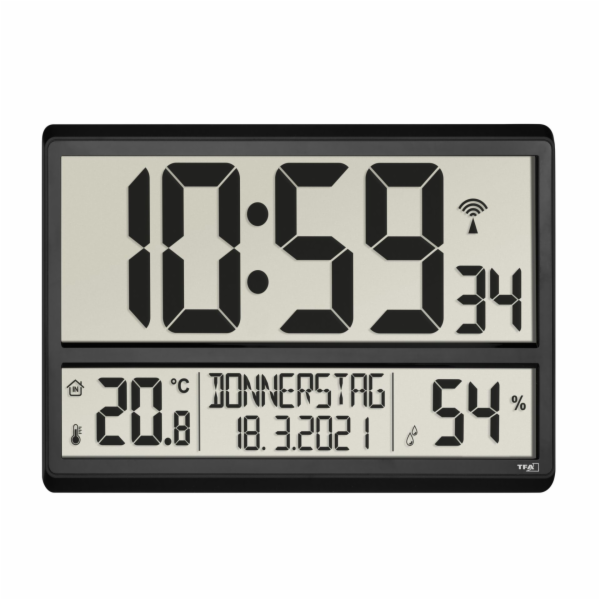 TFA 60.4520.01 rádiem rízené  hodiny sledující klima v míst.