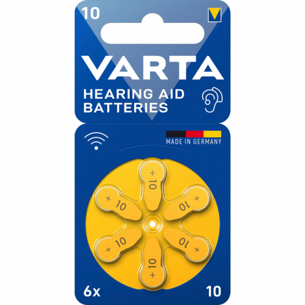 1x6 Varta Hearing Aid Batteries  Type 10             2461...