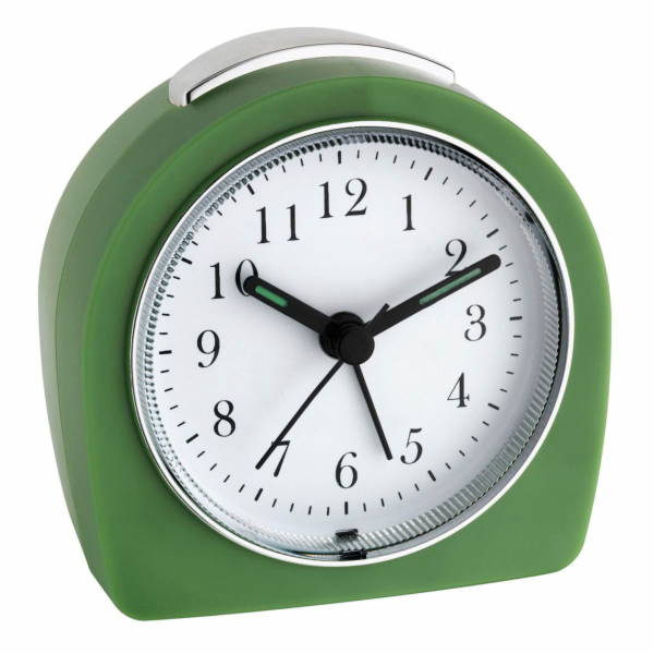 TFA 60.1021.04 green  Quartz Clock analogue display