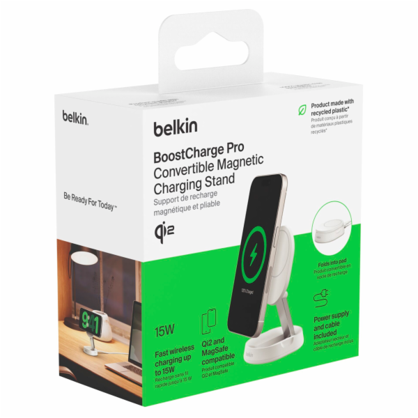 Belkin BOOST Charge Pro Qi2 15W  magnetic Charger whi. WI...