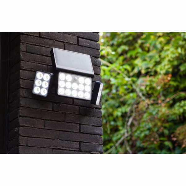 CHYTRÁ LAMPA SE SOLÁRNÍ BATERIÍ SÍŤOVKA 13W 1500LM IP44