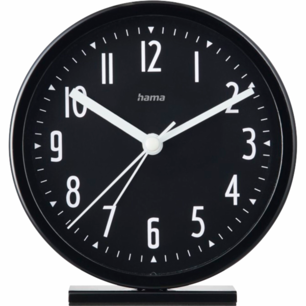 Hama Alarm Clock Skye  w/o ticking, black        222211