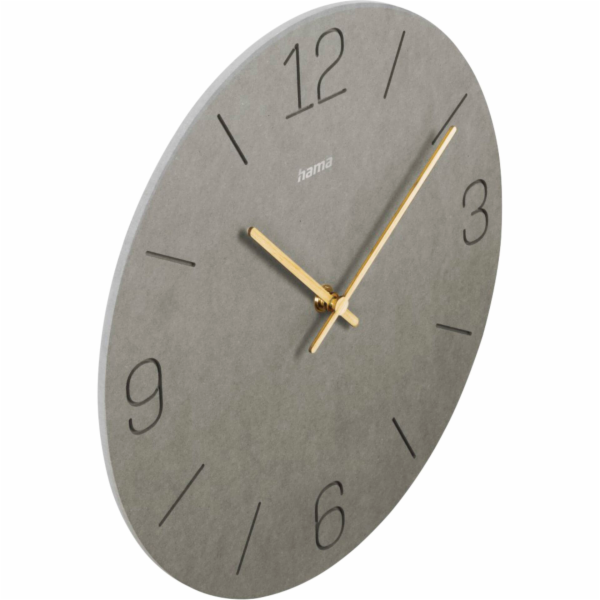 Hama Wall Clock Kreta grey 30cm  engraved digits         ...