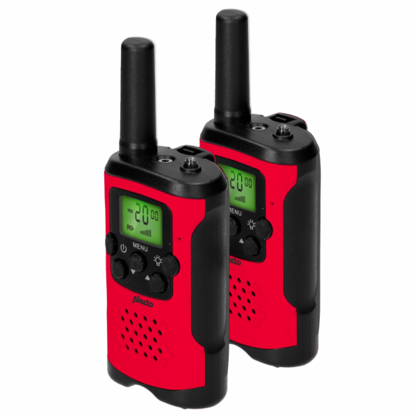 Alecto Walkie Talkie Set of 2  for Kids, range 7 km, red/...