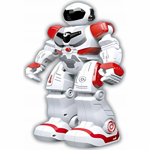 Madej Dálkově ovládaný robot bílý a červený