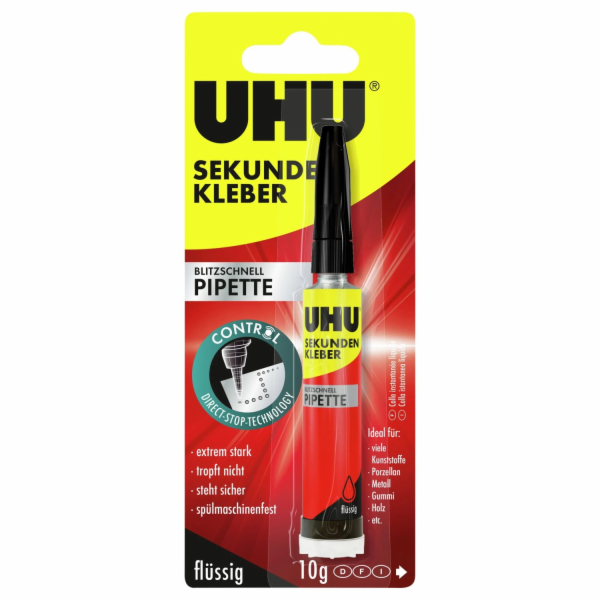 Uhu Super Glue Lightning Fast pipeta 10 g