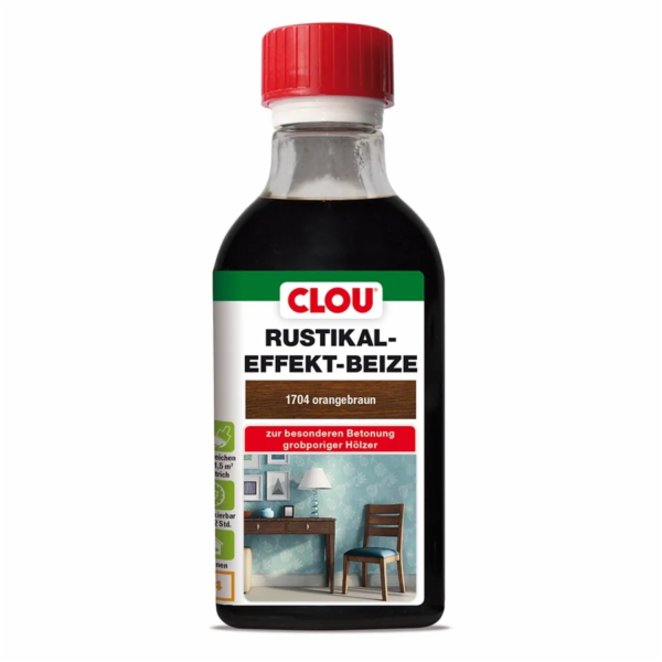 Mořidlo Clou Rustic Effect oranžovo-hnědé 250 ml