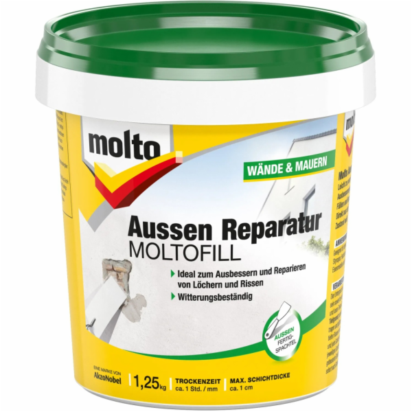 Molto Repair Moltofill Exteriér Hotový tmel 1,25 kg