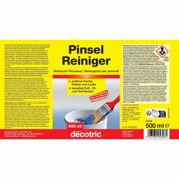 Čistič štětců Decotric 500 ml