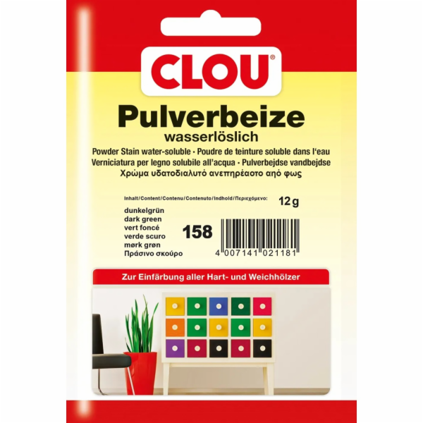 Prášek Clou tmavě zelený 12 g