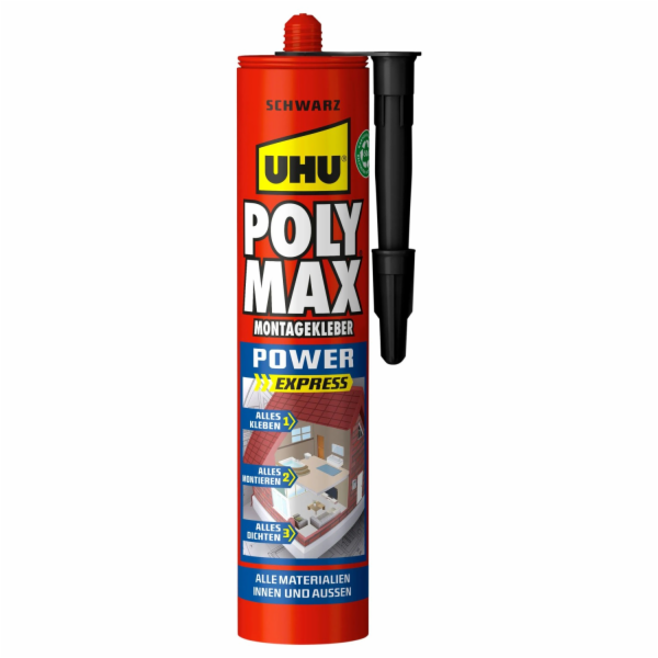 UHU Poly Max Montážní lepidlo Power černé 425 g