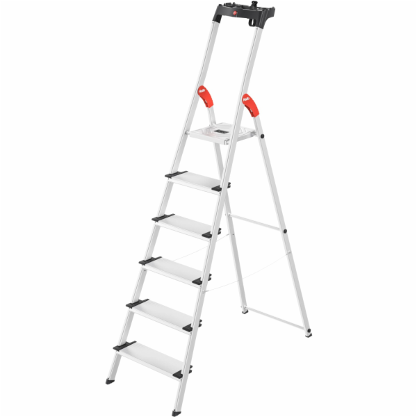 Hailo XXL L80 Comfortline 6stupňový hliníkový domácí žebřík
