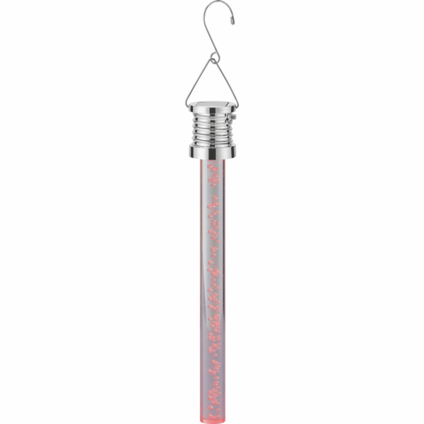 Solární závěsná LED tyč červená O 3 cm x 22 cm