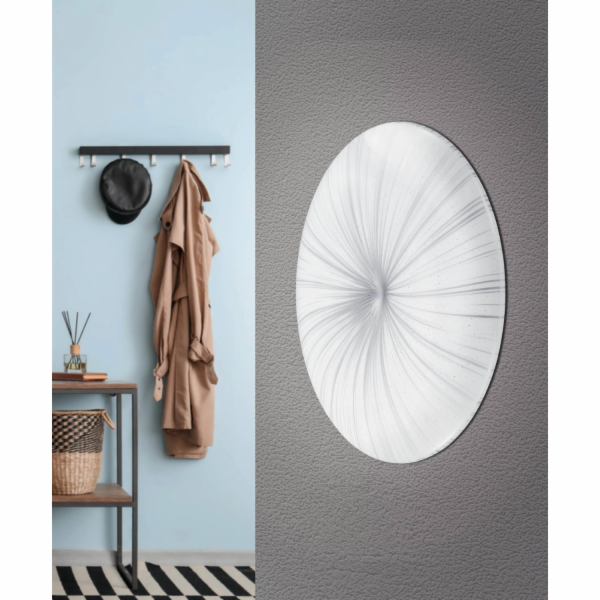 Eglo LED stropní svítidlo Nieves stříbrobílé