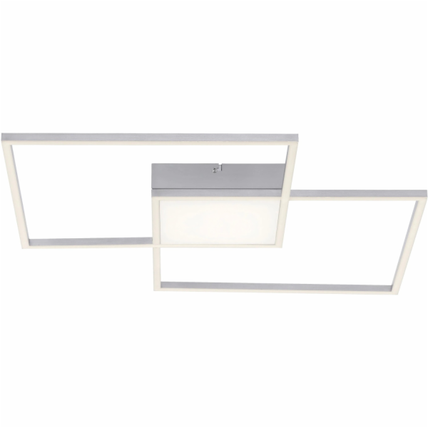 Just Light. LED stropní svítidlo Asmin ocel 60 cm x 60 cm
