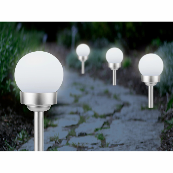 Solární světlo Bojano s hrotem do země, LED, O 10 cm