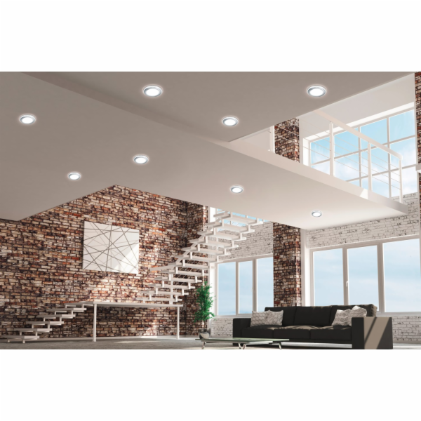 Trio LED zapuštěné bodové světlo Aura 10W 1040 lm Chrom