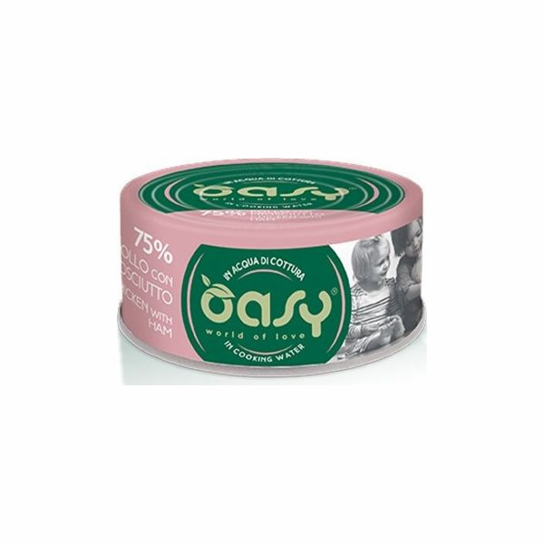 OASY More Love Mono Chicken with ham - mokré krmivo pro k...