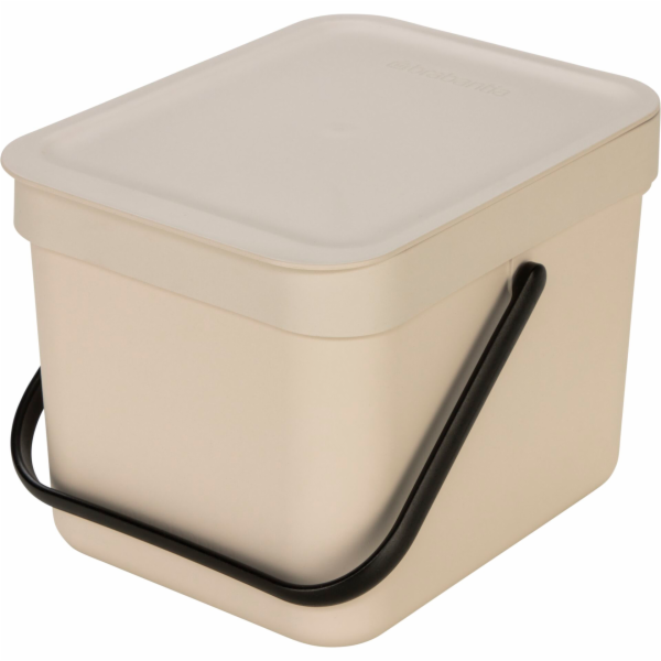 Brabantia Sort &amp; Go Waste Bin  Soft Beige 6L