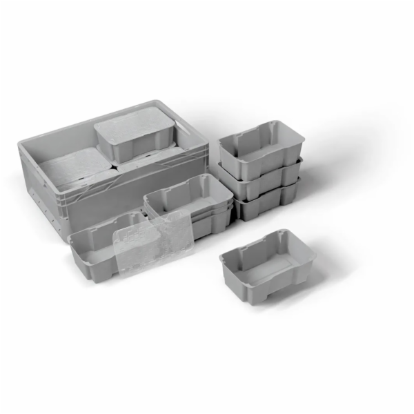 Eurobox-System Vkládací krabice systému Eurobox 1/4 s oto...