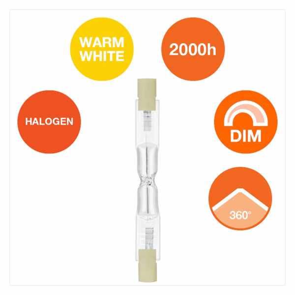 Osram Trubicová žárovka R7S, 80 W