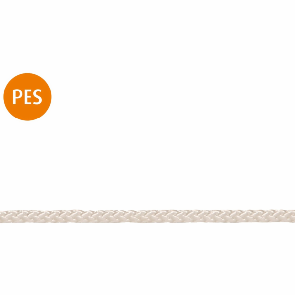 CONACORD Pletené polyesterové lano , průměr 4 mm, bílé, p...
