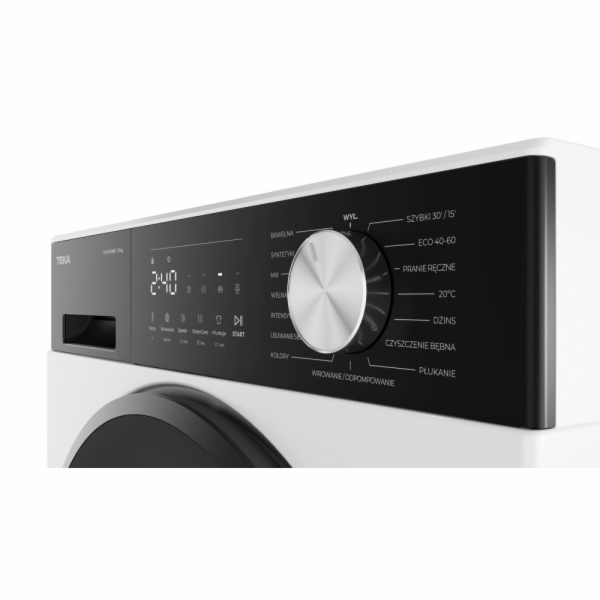 Teka WM 20841 W PL Pračka 8 kg 1400 ot./min Bílá, Černá