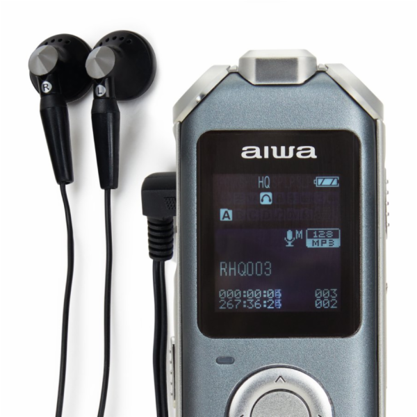 AIWA DVR-M700 16GB stříbrný hlasový záznamník