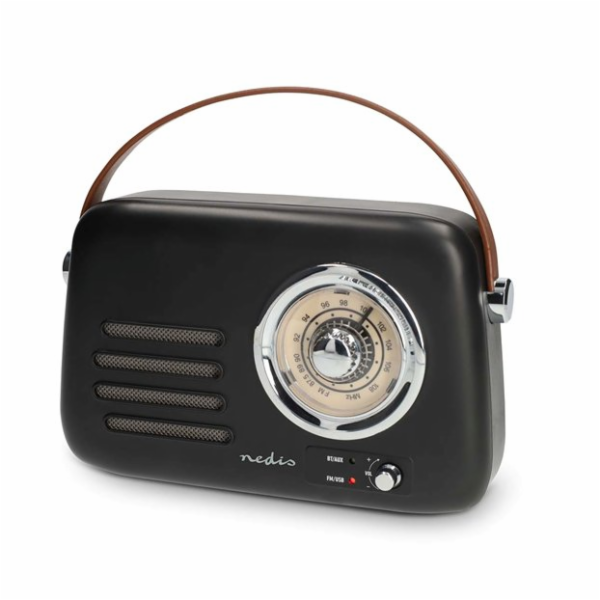 Nedis RDFM2600BK - FM Rádio Přenosné | Bluetooth® / FM | ...