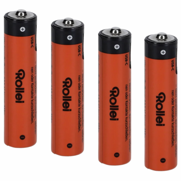 Rollei nabíjecí baterie AAA/ USB-C/ 4ks v balení
