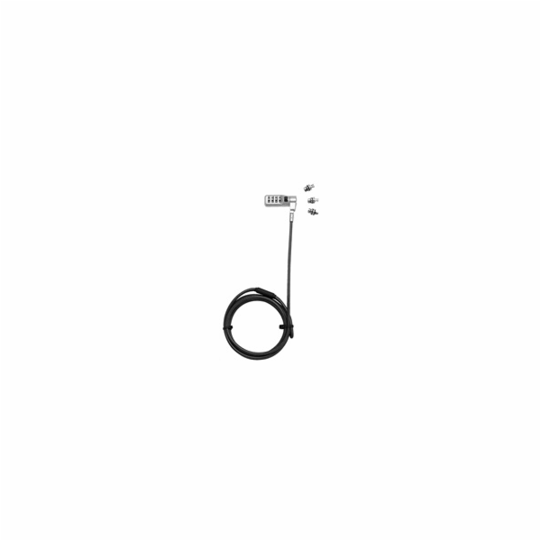 DICOTA Universal Security Cable Lock,3 Exchangeable heads...