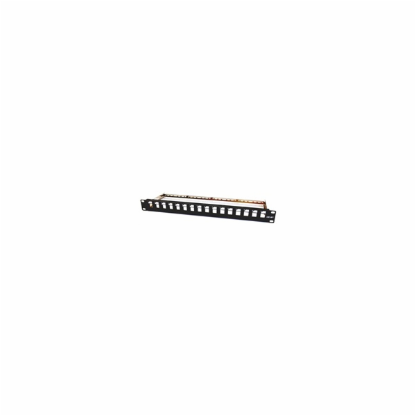 19" modulární patch panel LEXI-Net 16port, černý