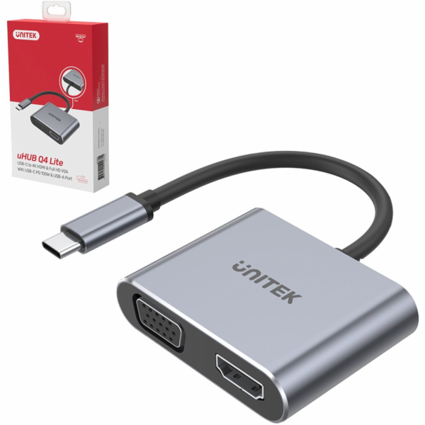 UNITEK D1049A notebook dock/port replicator USB 2.0 Type-...
