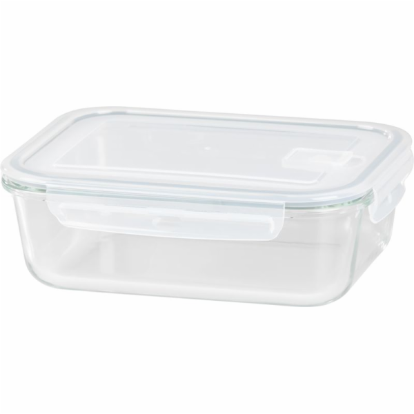 Dóza MagicHome, skleněná, obdélníková, 1500 ml, s víkem, ...