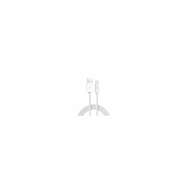 WG - Datový kabel Lightning MFI na USB-A, 2 metry, bílá